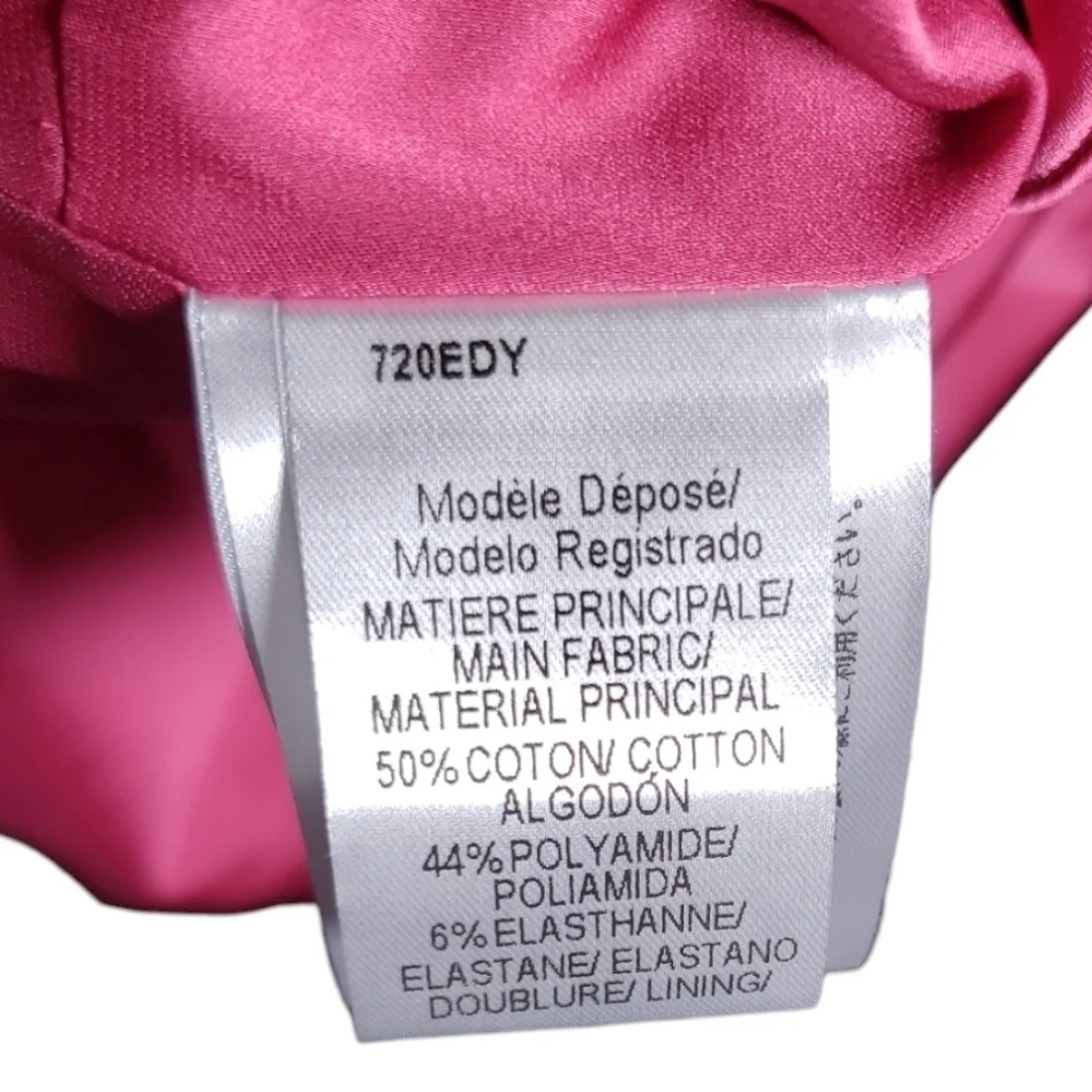 NWT PAULE KA Paris Robe Pink Tiered Pleated Size 36 - Picture 3 of 5